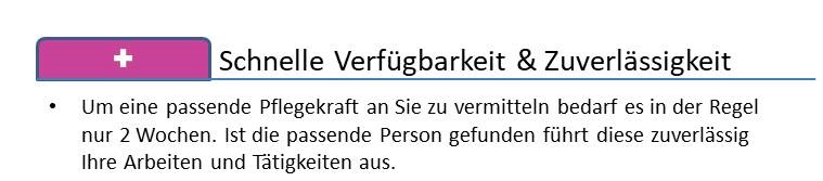 Grafik Pluspunkte osteuropäischer Pflegekräfte